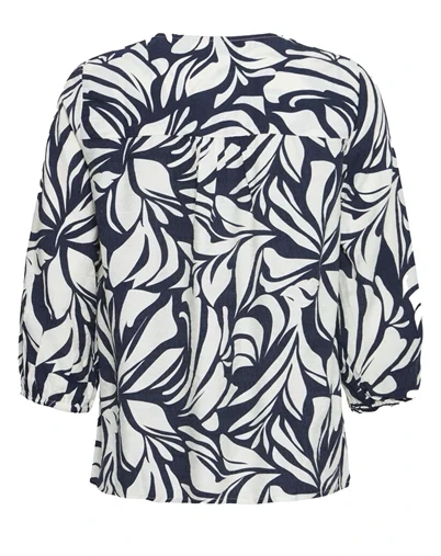 Fransa - FRAriana Bluse 6 - Floral Reverie Navy